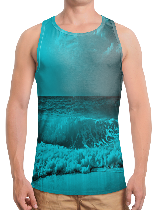 Printio Борцовка с полной запечаткой Морские волны printio футболка с полной запечаткой мужская морские волны