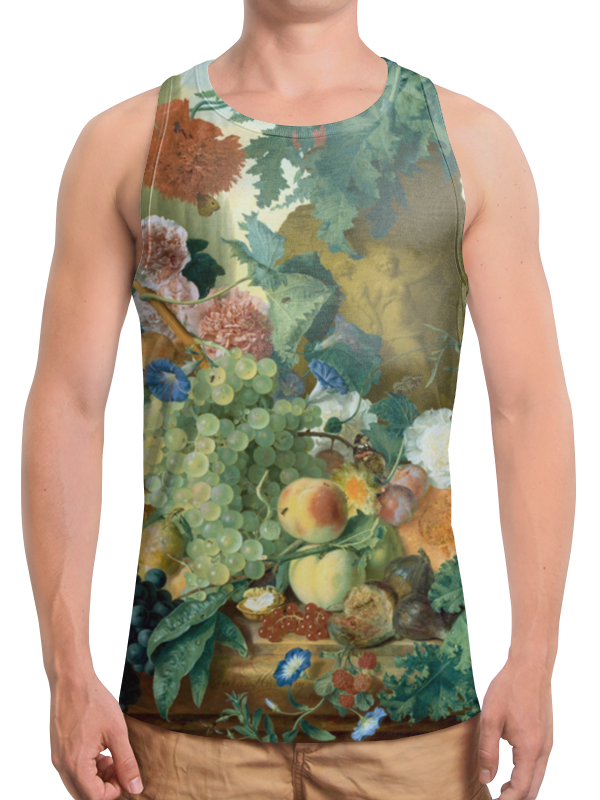 Printio Борцовка с полной запечаткой Фрукты и цветы (ян ван хёйсум) printio футболка классическая фрукты и цветы ян ван хёйсум