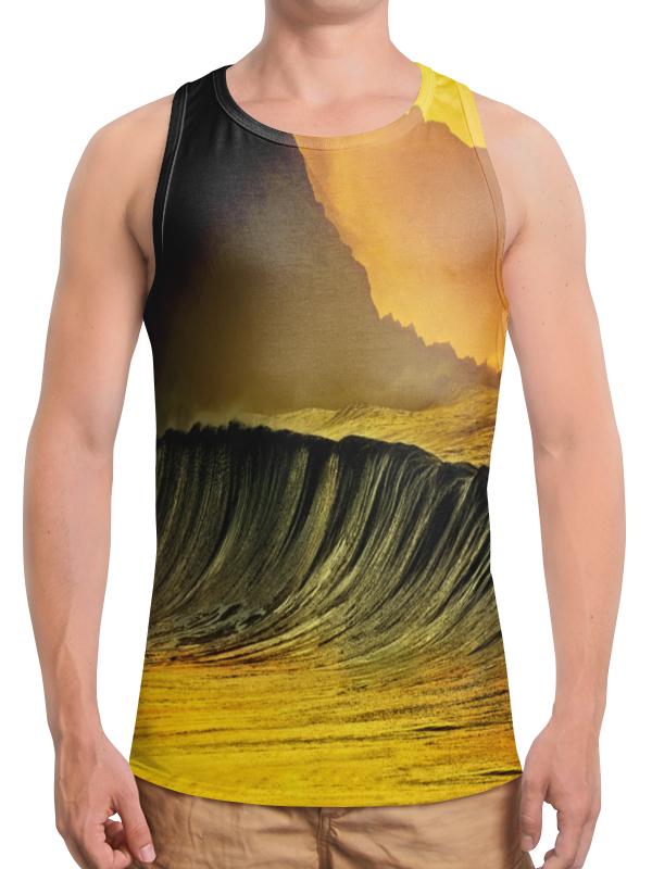 Printio Борцовка с полной запечаткой Волны моря printio футболка с полной запечаткой для девочек волны моря