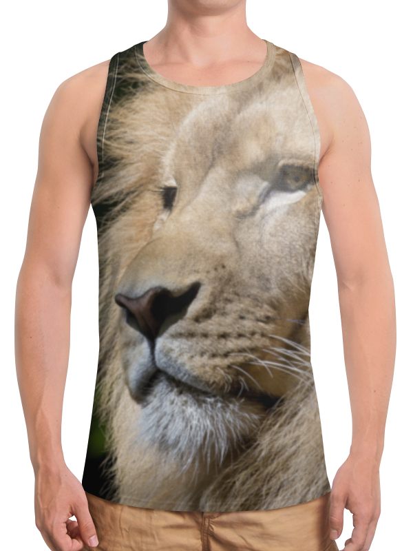 Printio Борцовка с полной запечаткой Хищник лев printio футболка с полной запечаткой женская хищник лев