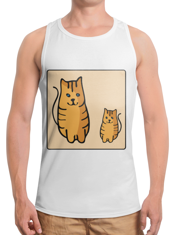 Printio Борцовка с полной запечаткой Два котика, смотрящие друг на друга printio футболка с полной запечаткой для девочек два котика смотрящие друг на друга