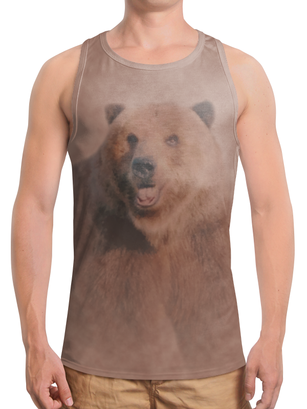 Printio Борцовка с полной запечаткой Медведь printio борцовка с полной запечаткой модный панда медведь