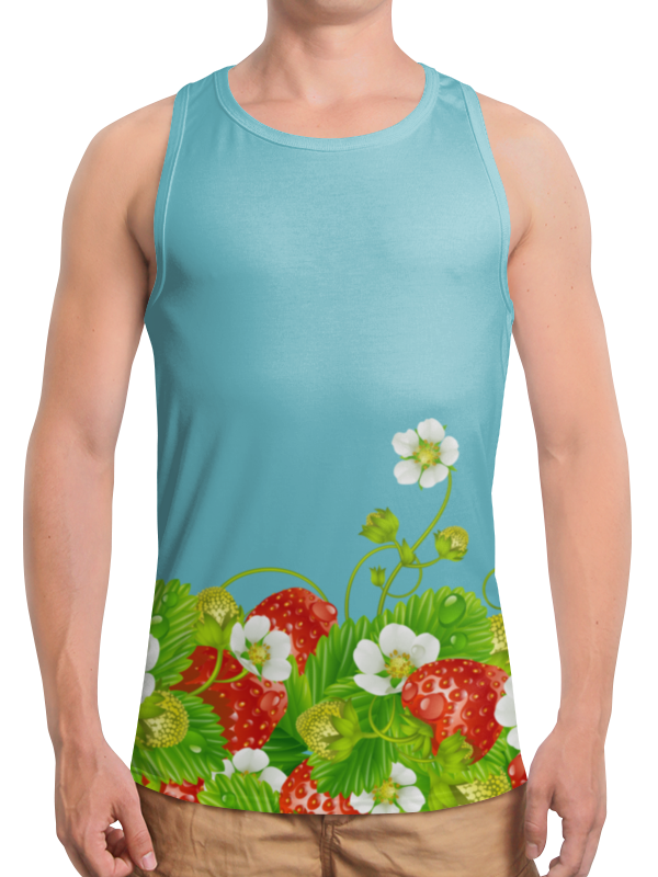 Printio Борцовка с полной запечаткой Земляничная поляна printio футболка с полной запечаткой для девочек земляничная поляна