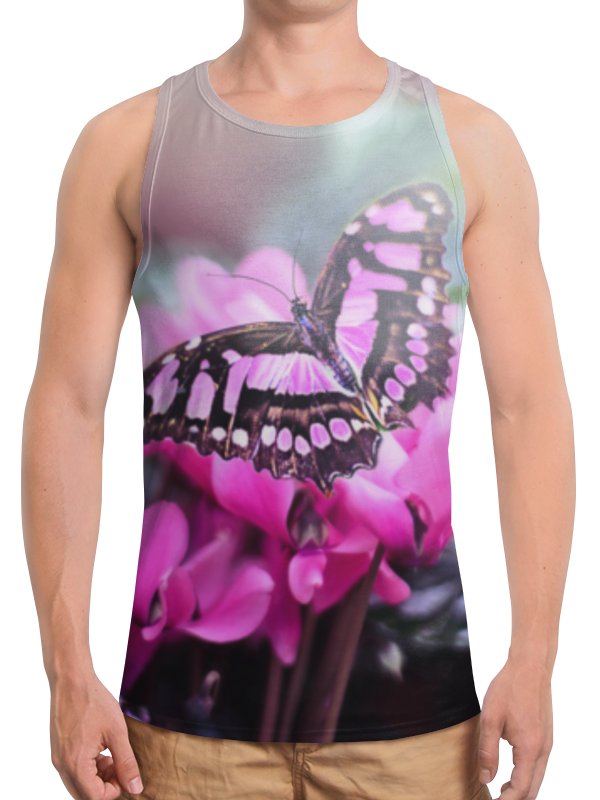 Printio Борцовка с полной запечаткой Бабочка на цветах printio футболка с полной запечаткой женская бабочка на цветах