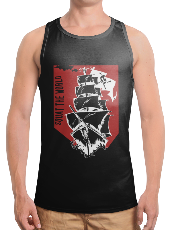 printio свитшот мужской с полной запечаткой пиратский корабль Printio Борцовка с полной запечаткой Пиратский корабль