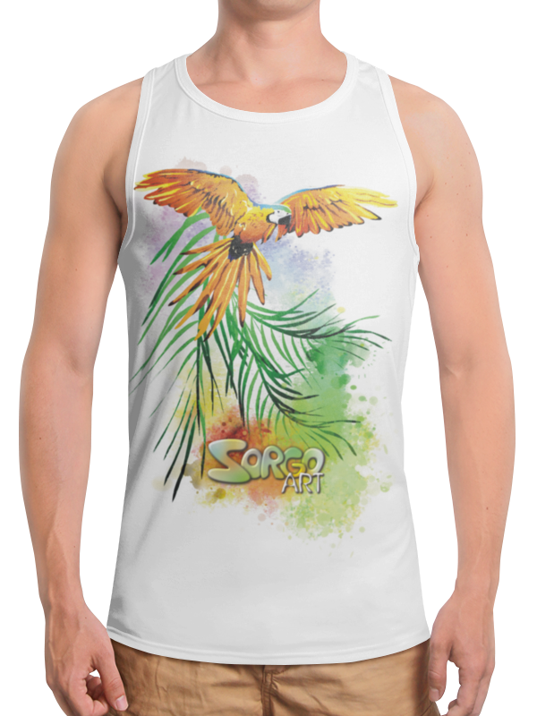 Printio Борцовка с полной запечаткой Тропические птицы. от зорго-арт printio футболка с полной запечаткой мужская тропические птицы от зорго арт