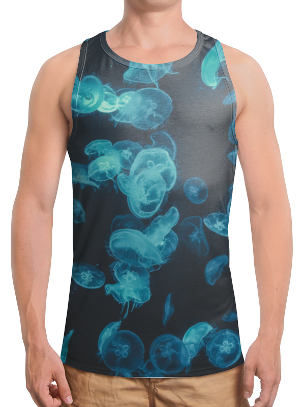 Printio Борцовка с полной запечаткой Морские медузы printio свитшот мужской с полной запечаткой морские медузы
