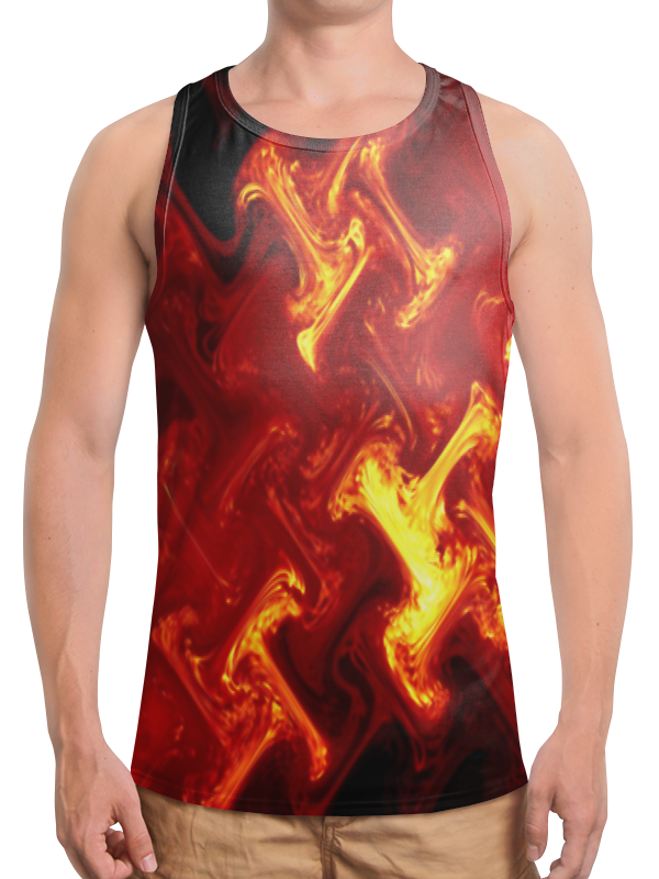 Printio Борцовка с полной запечаткой Огненный узор printio футболка с полной запечаткой мужская огненный узор