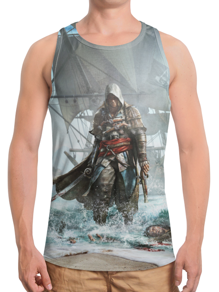Заказать майку в Москве. Борцовка с полной запечаткой Assassin’s Creed от aleks_say - готовые дизайны и нанесение принтов.