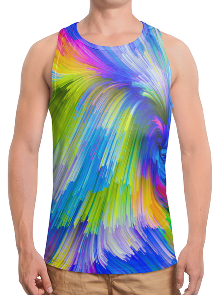 Заказать майку в Москве. Борцовка с полной запечаткой Abstract Rainbow от Дана Столыпина - готовые дизайны и нанесение принтов.