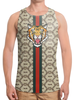 Заказать майку в Москве. Борцовка с полной запечаткой "Tiger" в стиле Gucci от Елена Елена - готовые дизайны и нанесение принтов.
