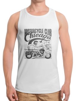 Заказать майку в Москве. Борцовка с полной запечаткой Motorcycles club от THE_NISE  - готовые дизайны и нанесение принтов.