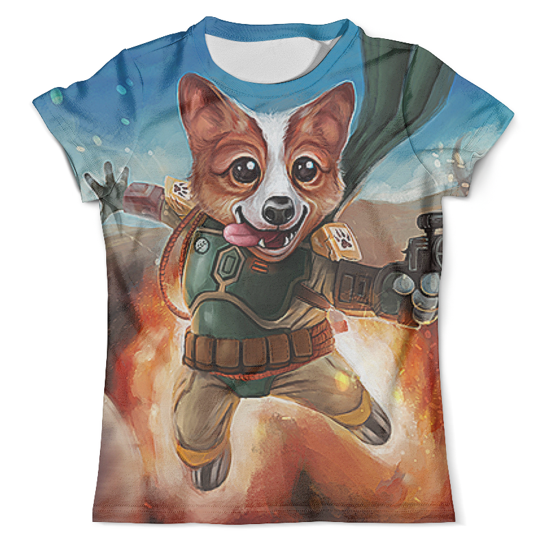 Printio Футболка с полной запечаткой (мужская) Лисенок