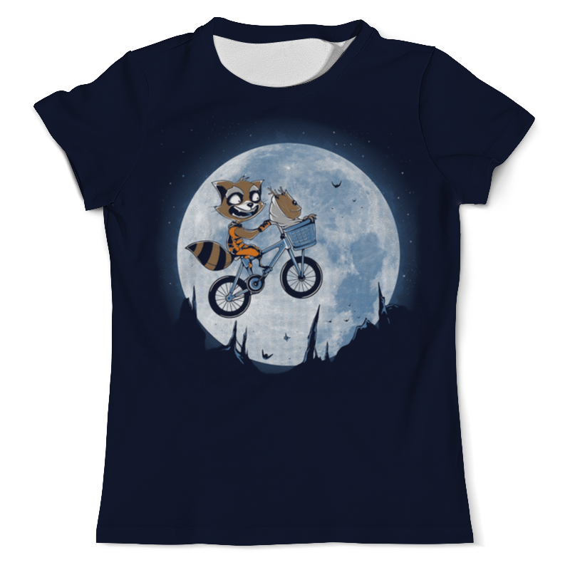 Printio Футболка с полной запечаткой (мужская) Енотик на луне printio футболка с полной запечаткой для девочек енотик на луне