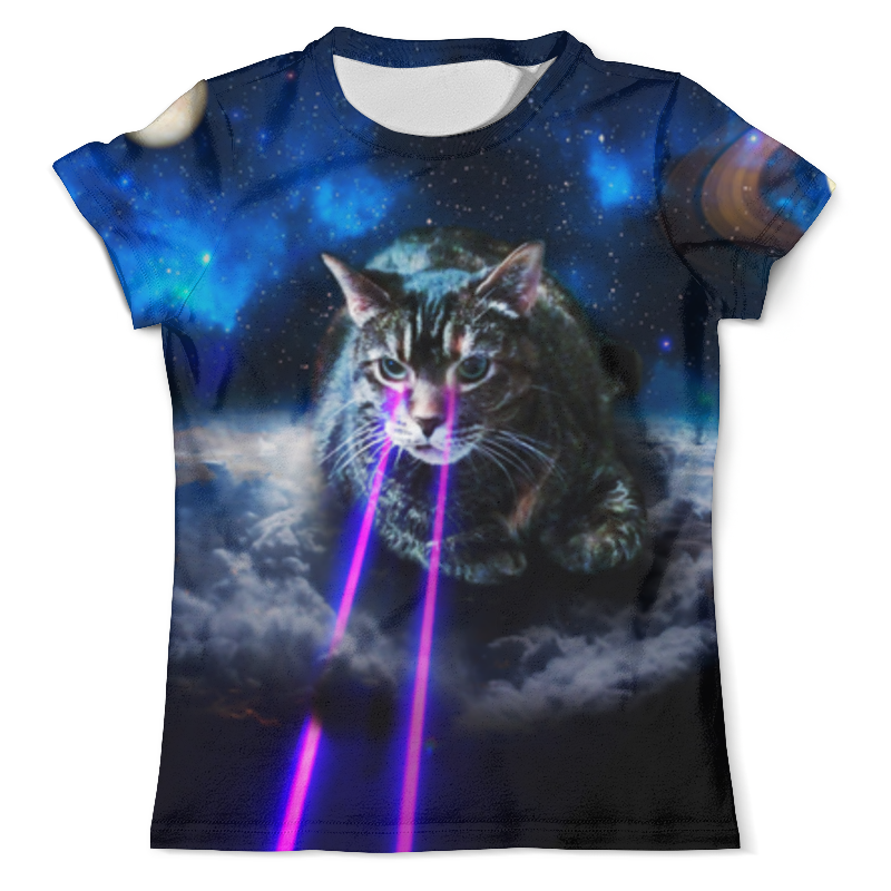 Printio Футболка с полной запечаткой (мужская) Кот в космосе printio футболка с полной запечаткой мужская кот в капюшоне