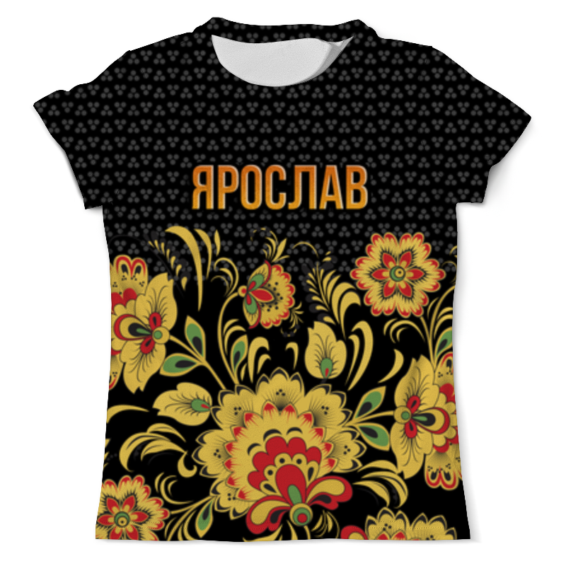 Printio Футболка с полной запечаткой (мужская) Хохлома ярослав
