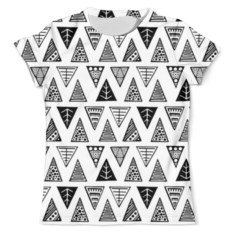 Printio Футболка с полной запечаткой (мужская) Треугольники printio футболка с полной запечаткой мужская наука программист клавиатура keyboard черно белая