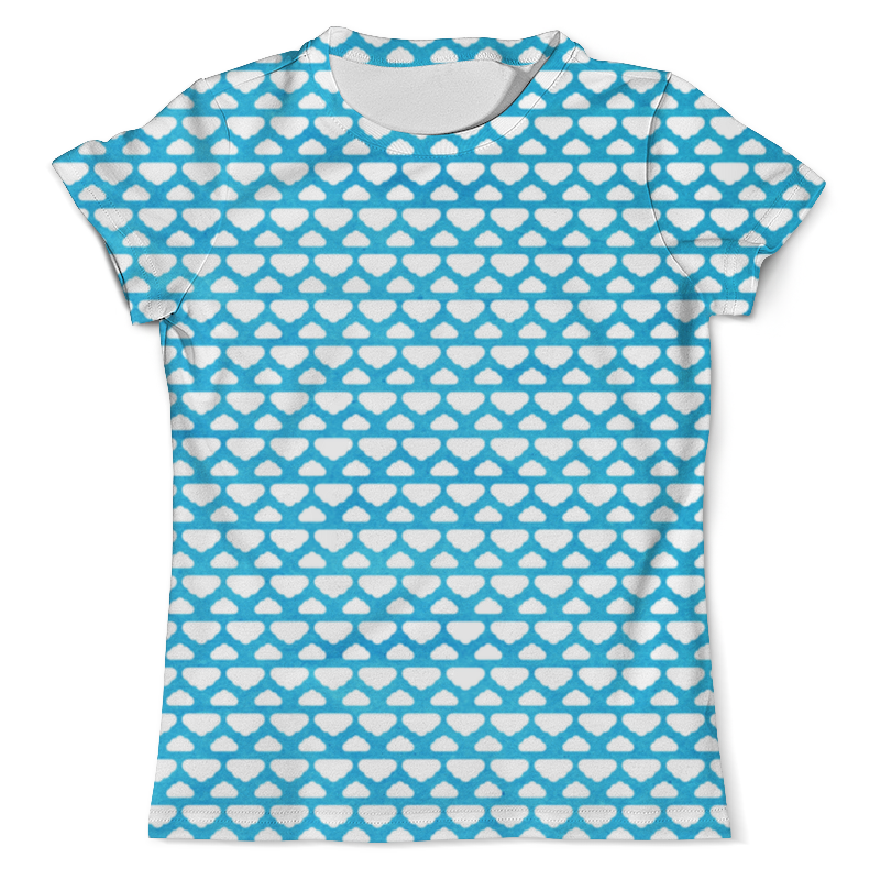 Printio Футболка с полной запечаткой (мужская) Бело-голубой узор printio футболка с полной запечаткой мужская голубой узор