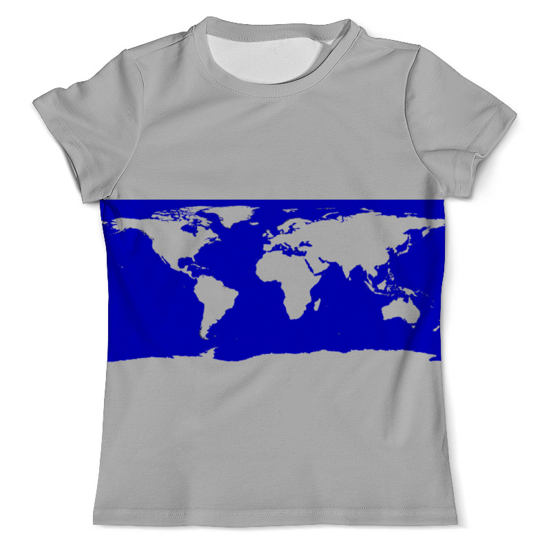 Printio Футболка с полной запечаткой (мужская) Карта мира printio футболка с полной запечаткой мужская планеты