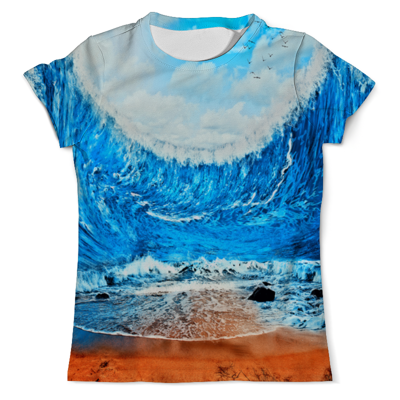 Printio Футболка с полной запечаткой (мужская) Волны printio футболка с полной запечаткой мужская облачные волны