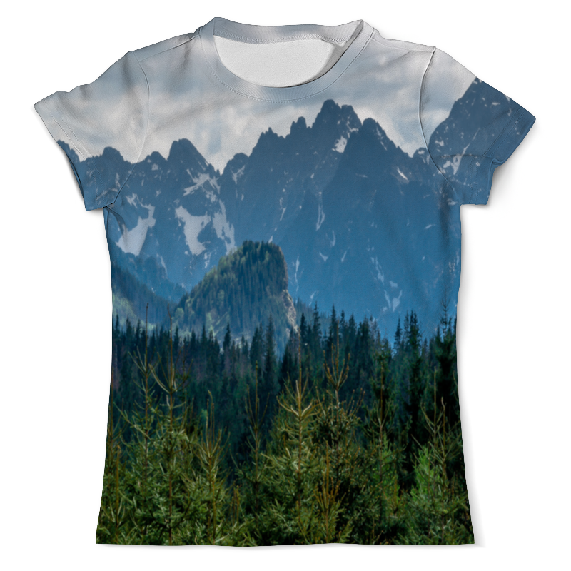 Printio Футболка с полной запечаткой (мужская) Серые горы printio футболка с полной запечаткой мужская синие горы