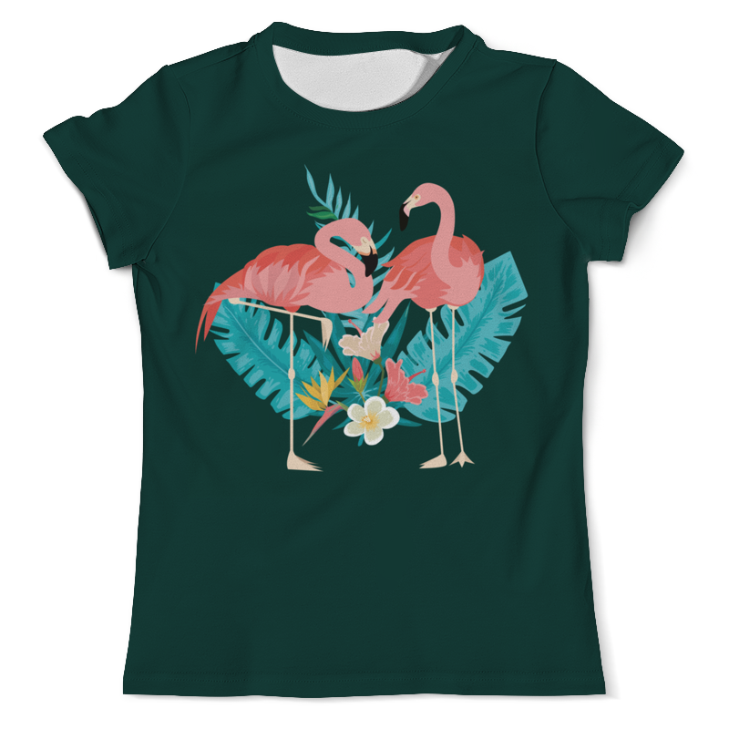 Printio Футболка с полной запечаткой (мужская) Фламинго