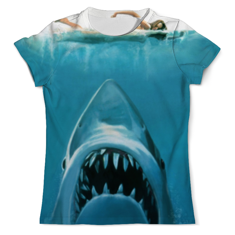 printio футболка с полной запечаткой для девочек челюсти акула Printio Футболка с полной запечаткой (мужская) Челюсти (акула)