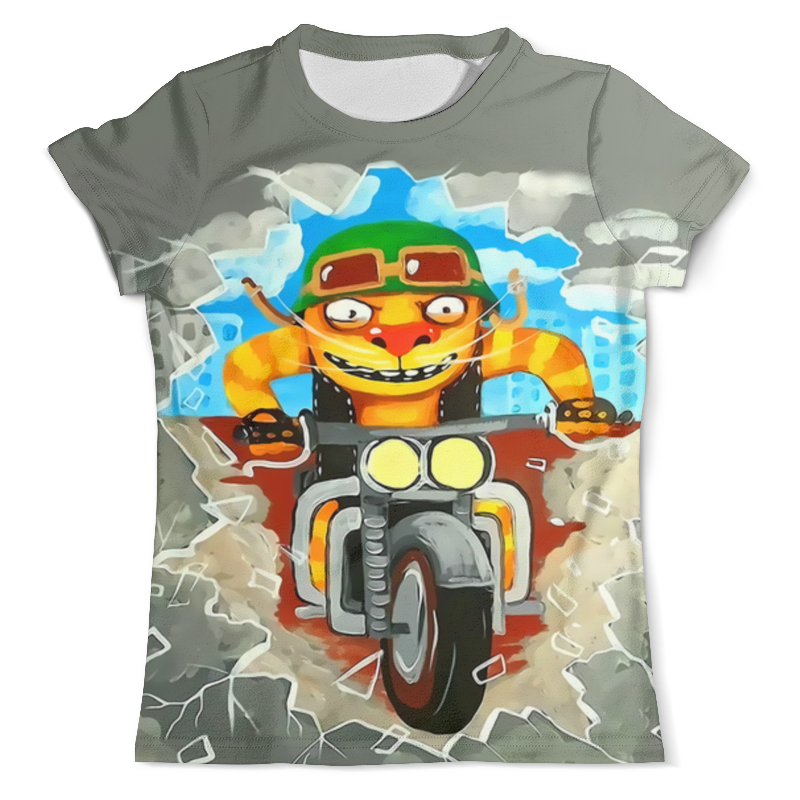 Printio Футболка с полной запечаткой (мужская) Котик рокер printio футболка с полной запечаткой мужская зомби рокер