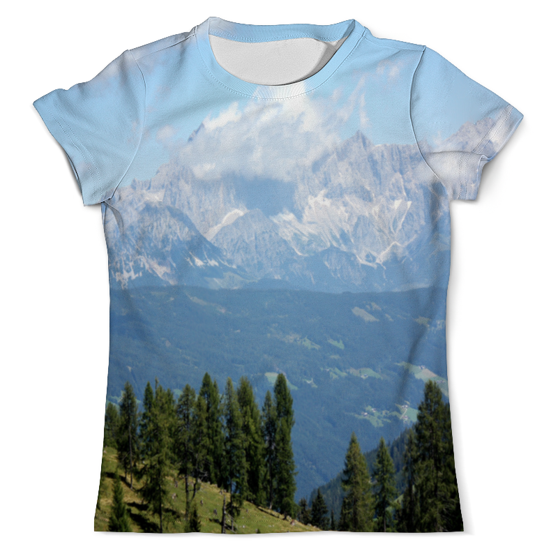 Printio Футболка с полной запечаткой (мужская) Горный пейзаж printio футболка с полной запечаткой мужская горный баран лыжник