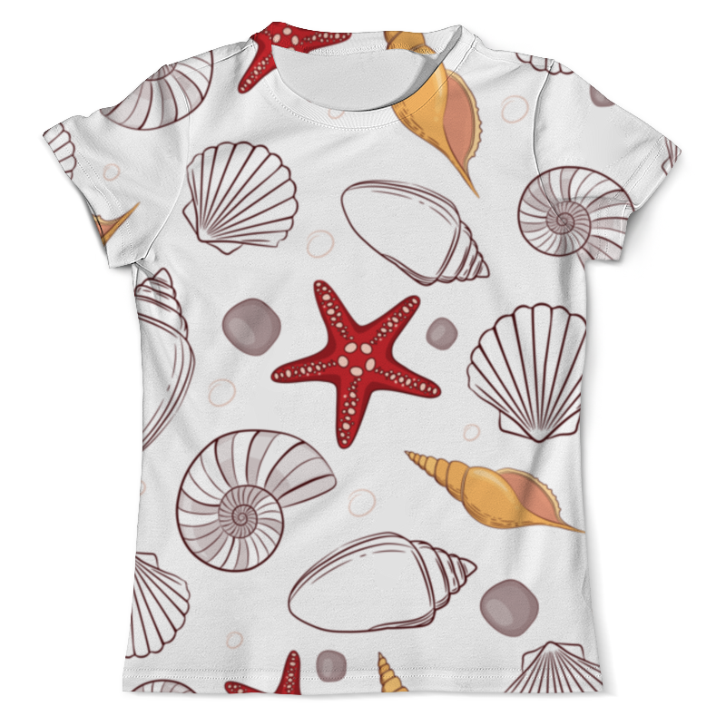 Printio Футболка с полной запечаткой (мужская) Ракушки