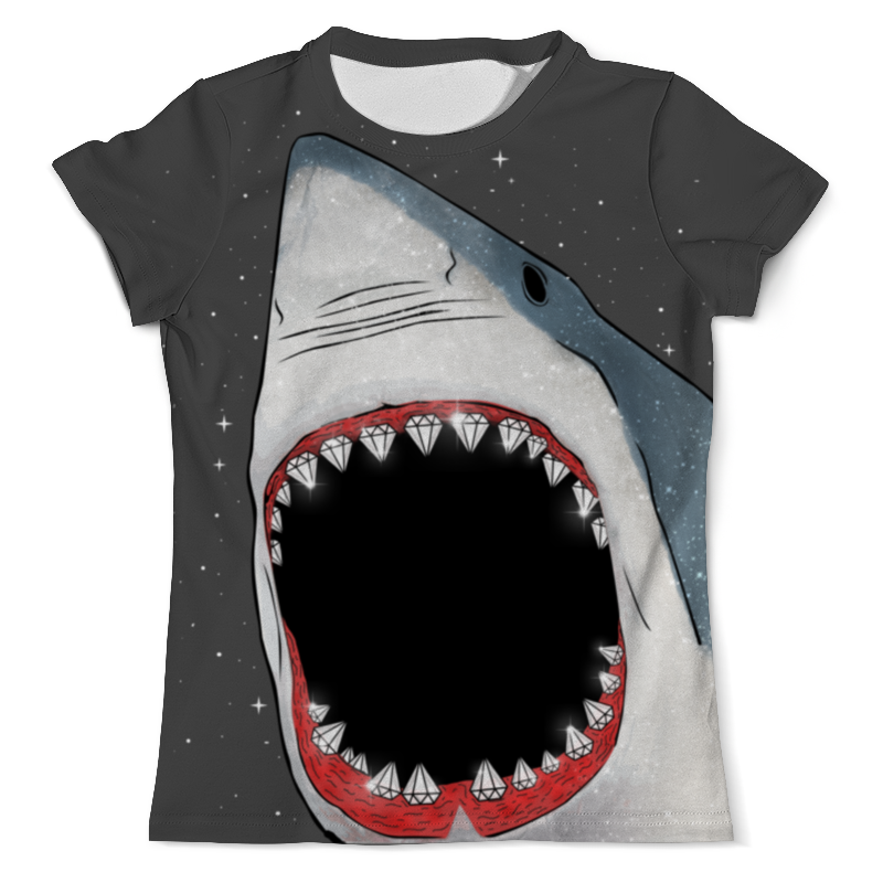 Printio Футболка с полной запечаткой (мужская) Акула printio футболка с полной запечаткой мужская бизнес акула