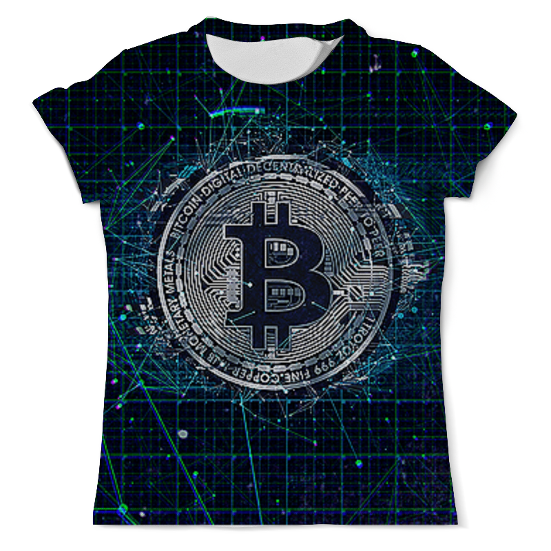 Printio Футболка с полной запечаткой (мужская) Bitcoin digital printio футболка с полной запечаткой мужская digital dream
