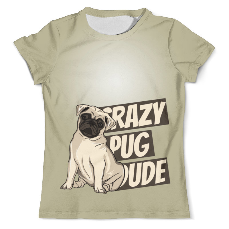 Printio Футболка с полной запечаткой (мужская) Crazy pug printio футболка с полной запечаткой мужская pug life