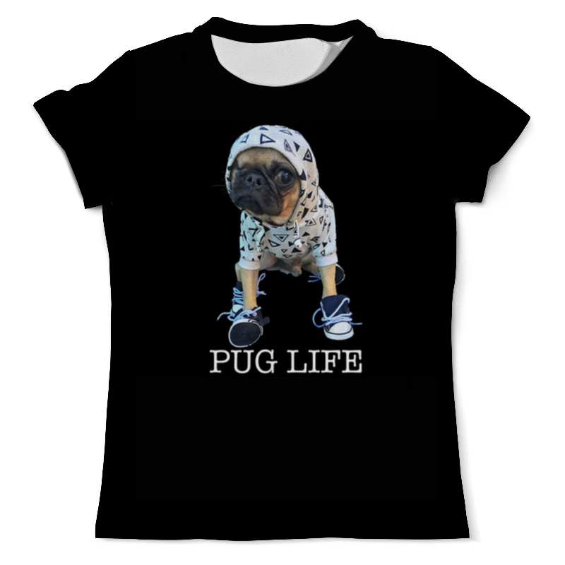 printio футболка с полной запечаткой мужская thug life Printio Футболка с полной запечаткой (мужская) Pug life
