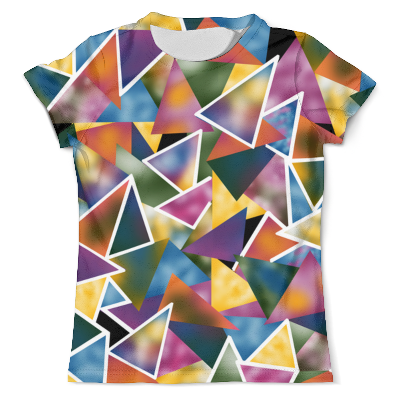 Printio Футболка с полной запечаткой (мужская) Акварельные треугольники printio футболка с полной запечаткой для девочек узор треугольников