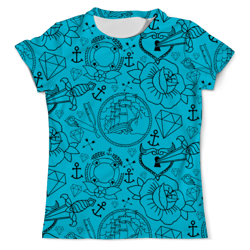 Printio Футболка с полной запечаткой (мужская) Морская абстракция (1) printio футболка с полной запечаткой мужская морская абстракция
