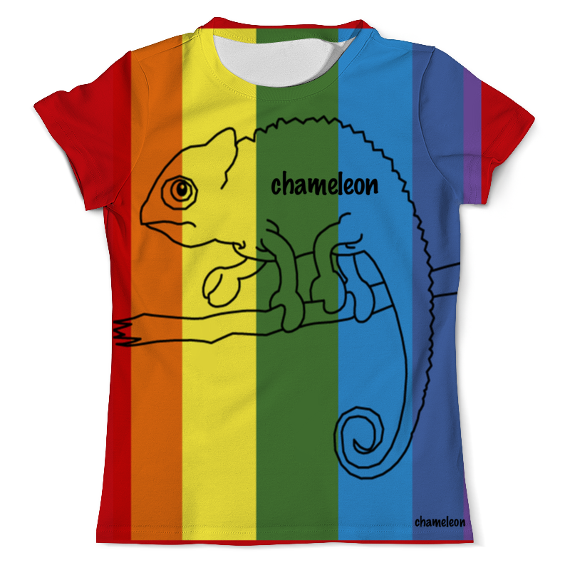 Printio Футболка с полной запечаткой (мужская) Хамелеон, сhameleon printio футболка с полной запечаткой для девочек хамелеон сhameleon