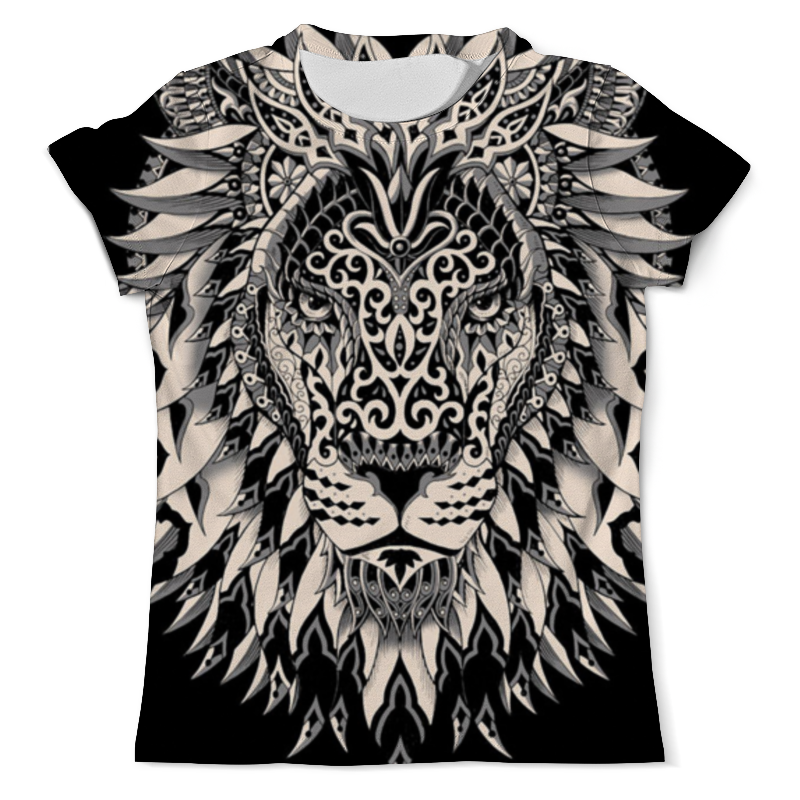 Printio Футболка с полной запечаткой (мужская) Лев в чёрно-белом варианте 2 printio футболка с полной запечаткой мужская морда льва