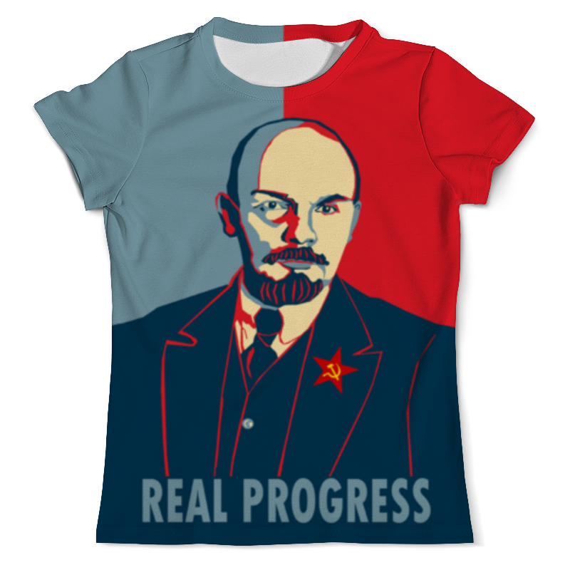 Printio Футболка с полной запечаткой (мужская) Ленин printio футболка с полной запечаткой мужская владимир ильич ленин