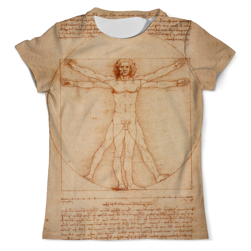 Printio Футболка с полной запечаткой (мужская) Леонардо да винчи printio футболка с полной запечаткой женская леонардо да винчи