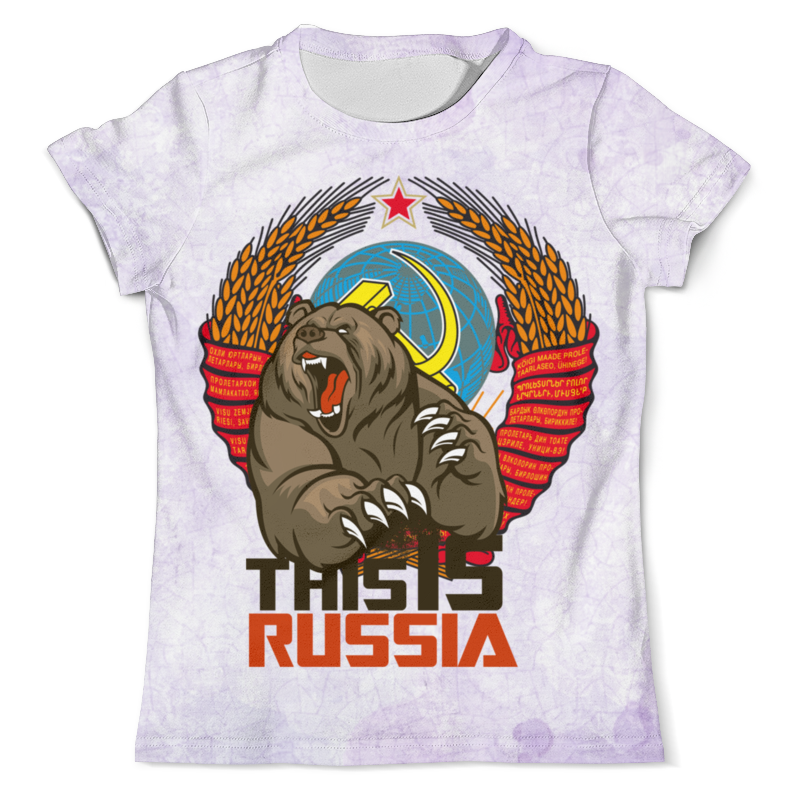 Printio Футболка с полной запечаткой (мужская) Русский медведь printio футболка с полной запечаткой мужская русский богатырь