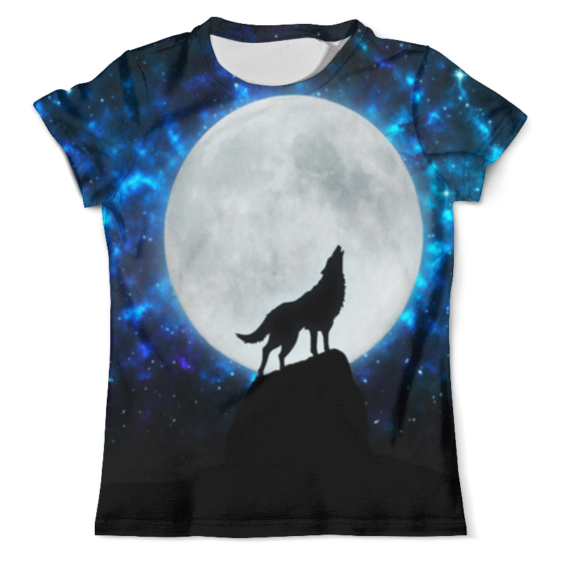 Printio Футболка с полной запечаткой (мужская) Волк луна printio футболка с полной запечаткой мужская луна на закате
