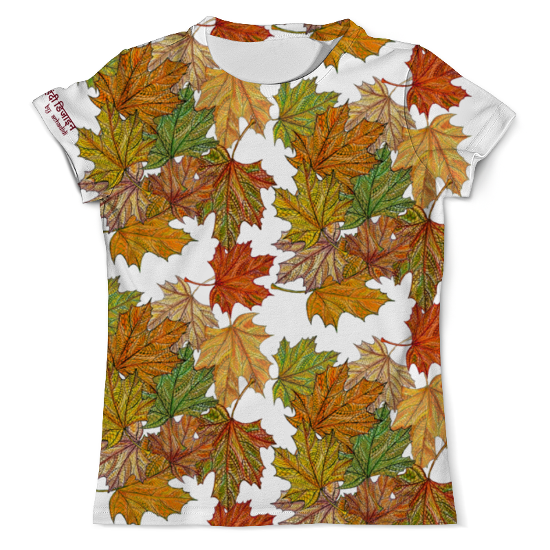 Printio Футболка с полной запечаткой (мужская) Золотая осень, кленовые листья