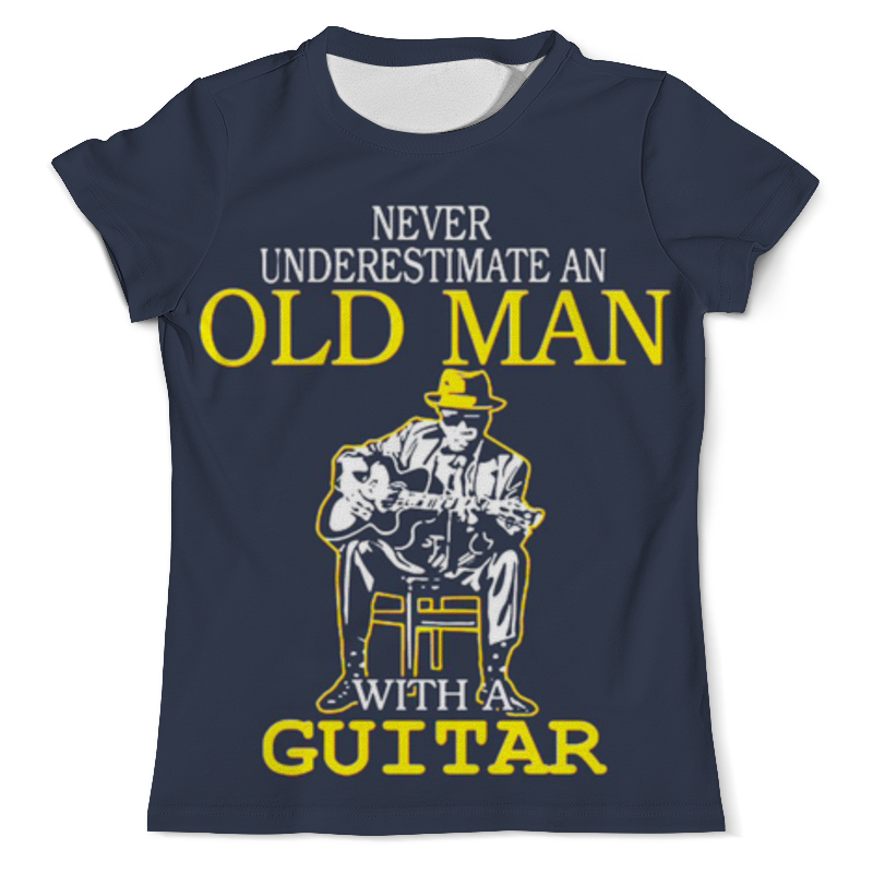 Printio Футболка с полной запечаткой (мужская) Old man guitar