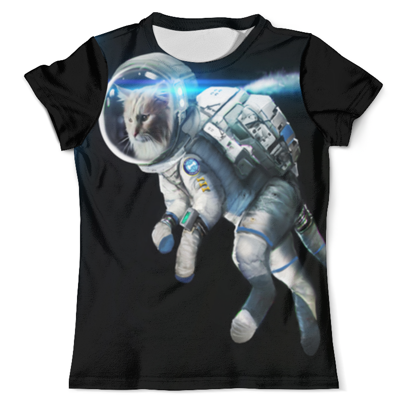Printio Футболка с полной запечаткой (мужская) Кот в космосе мужская футболка кот в космосе s белый