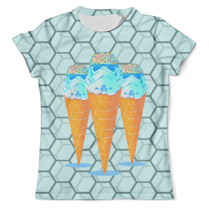 Printio Футболка с полной запечаткой (мужская) Мороженое printio футболка с полной запечаткой мужская мятежное мороженое
