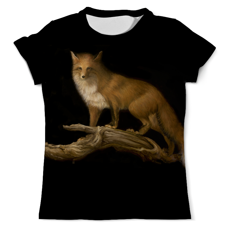 мужская футболка лиса в лесу s красный Printio Футболка с полной запечаткой (мужская) Лисица