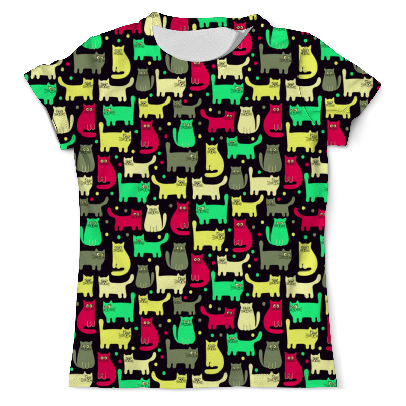 Printio Футболка с полной запечаткой (мужская) Котики printio футболка с полной запечаткой мужская счастливые котики