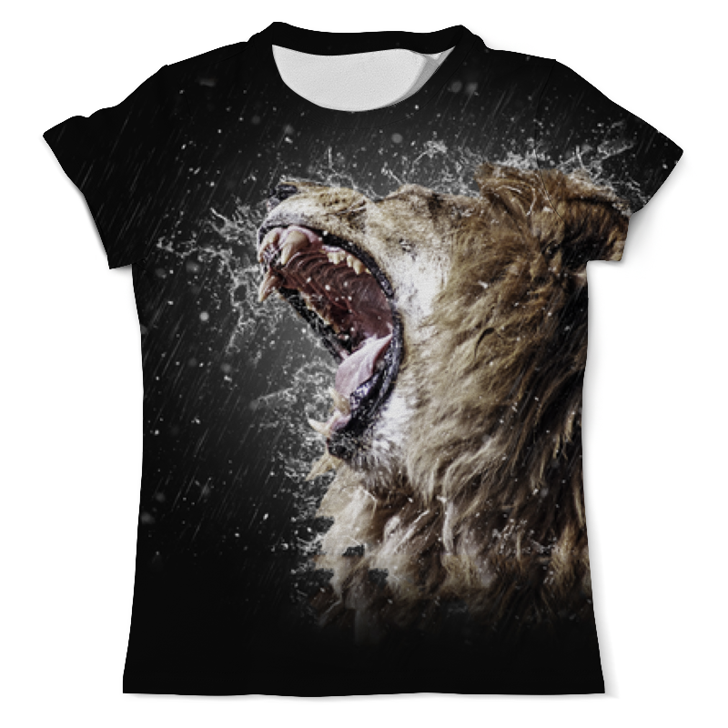 Printio Футболка с полной запечаткой (мужская) Лев и вода printio футболка с полной запечаткой мужская лев и львица