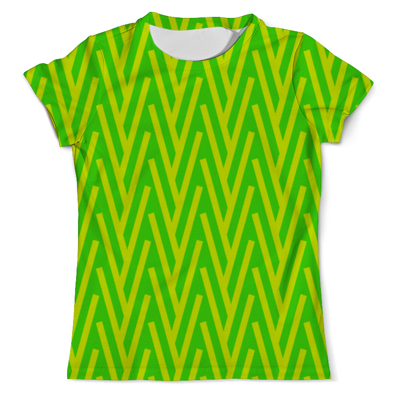 Printio Футболка с полной запечаткой (мужская) Желто-зеленый узор printio футболка с полной запечаткой мужская желто голубой узор